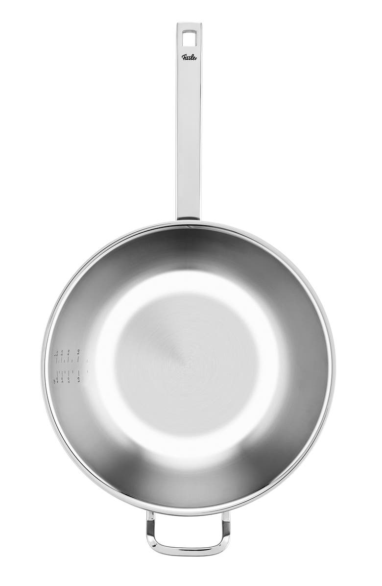 Fissler Original-Profi Collection Stainless Steel Multi Ply Wok with High Dome Metal Lid, Alternate, color, Stainless Steel