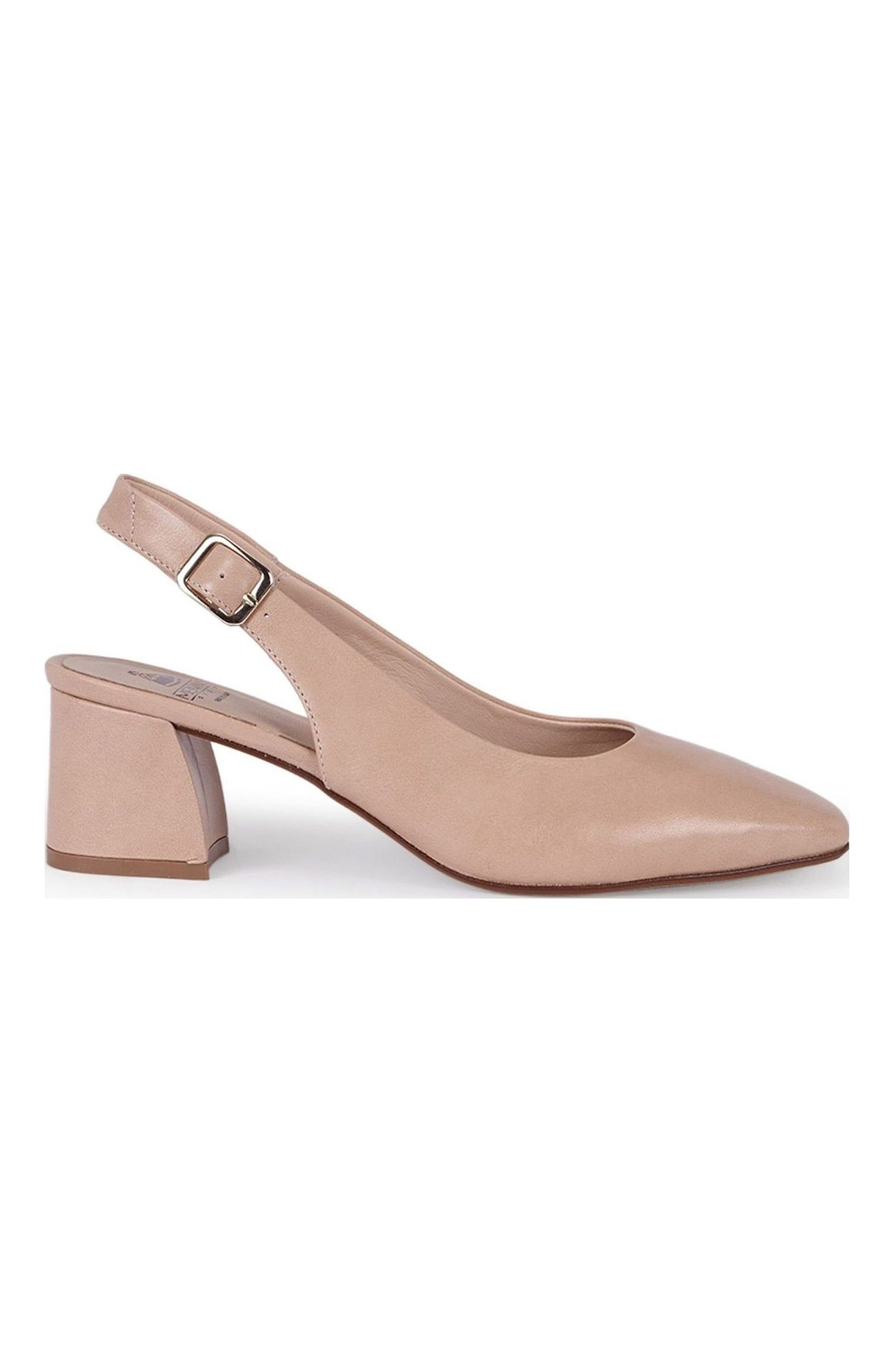 Pia Leather Slingback Pump, Alternate, color, Nude