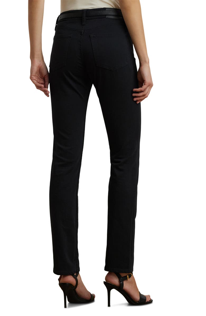 Lauren Ralph Lauren High-Rise Skinny Ankle Jeans, Alternate, color, Black