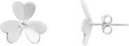 The Lovery Fine Jewelry Clover Petal CZ Stud Earrings