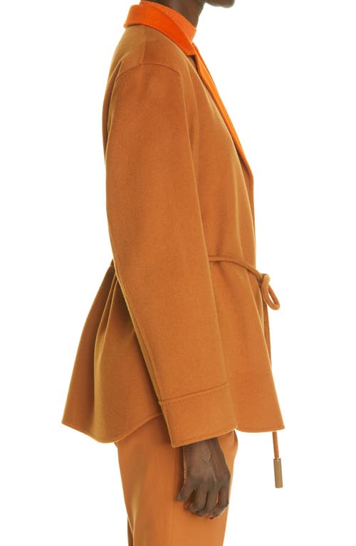 Lafayette 148 New York Lawson Reversob;e Wool & Cashmere Wrap Blazer In Brown