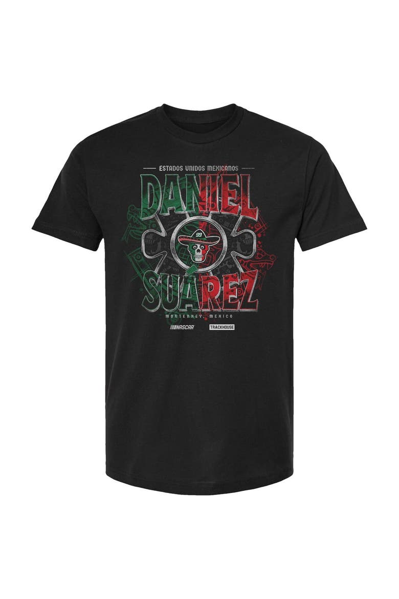 Men's Trackhouse Racing Team Collection Black Daniel Suarez Mexico Heritage T-Shirt, Alternate, color, Black