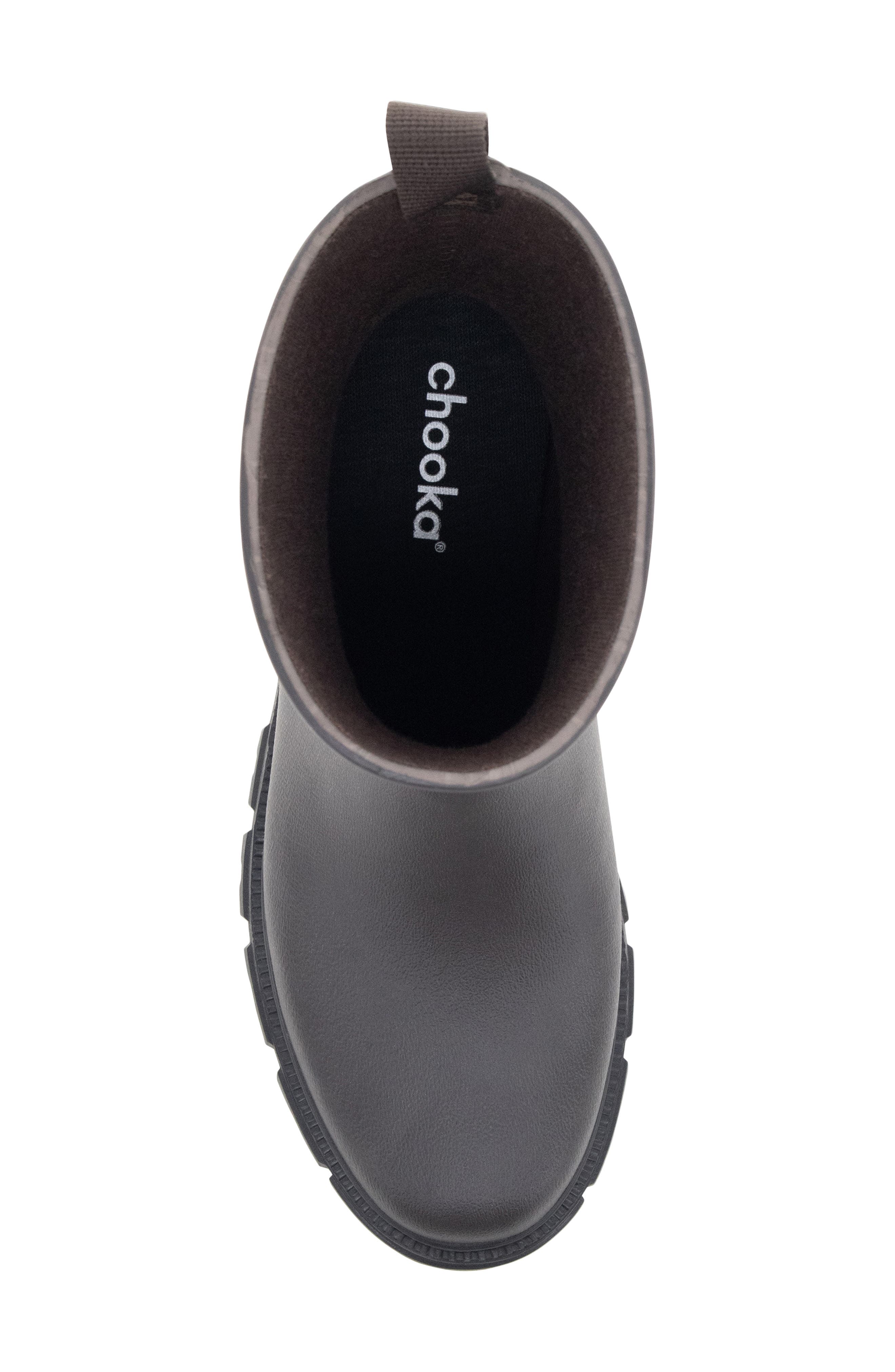 Asher Storm Lug Ankle Rain Boot, Alternate, color, BROWN