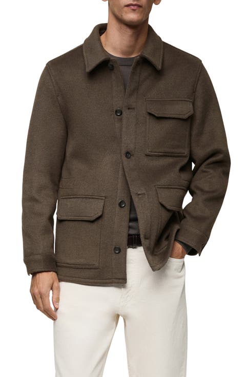 ジャケット・アウター POLYPLOID Bandcollar Wool Shirt Jacket imgrc0103767486.jpg
