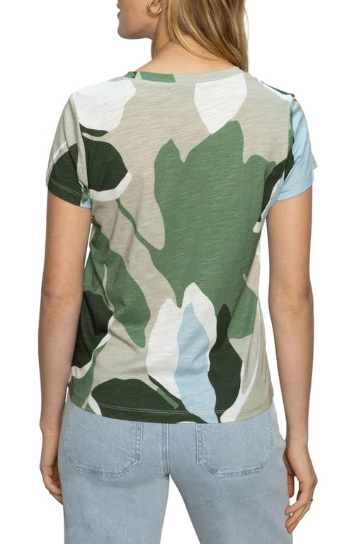 Sanctuary The Perfect Geo Print Cotton Blend Knit Top In Abstract Dreams