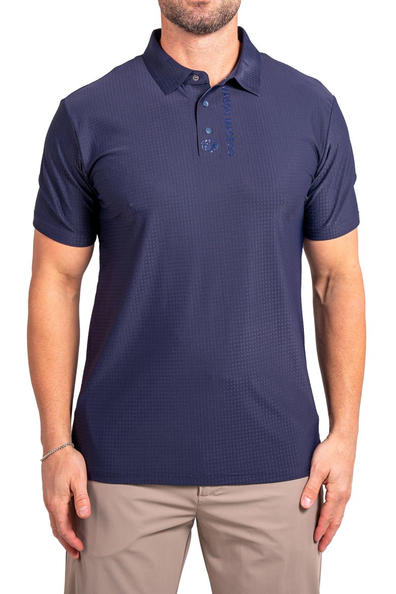Golfascension Stretch Nylon Polo, Main, color, NAVY