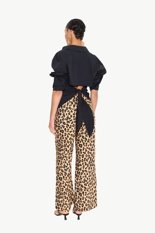 Simonmiller Pia Poplin Pant In Cheetah