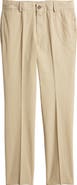 Berle Trim Fit Cotton Poplin Dress Pants