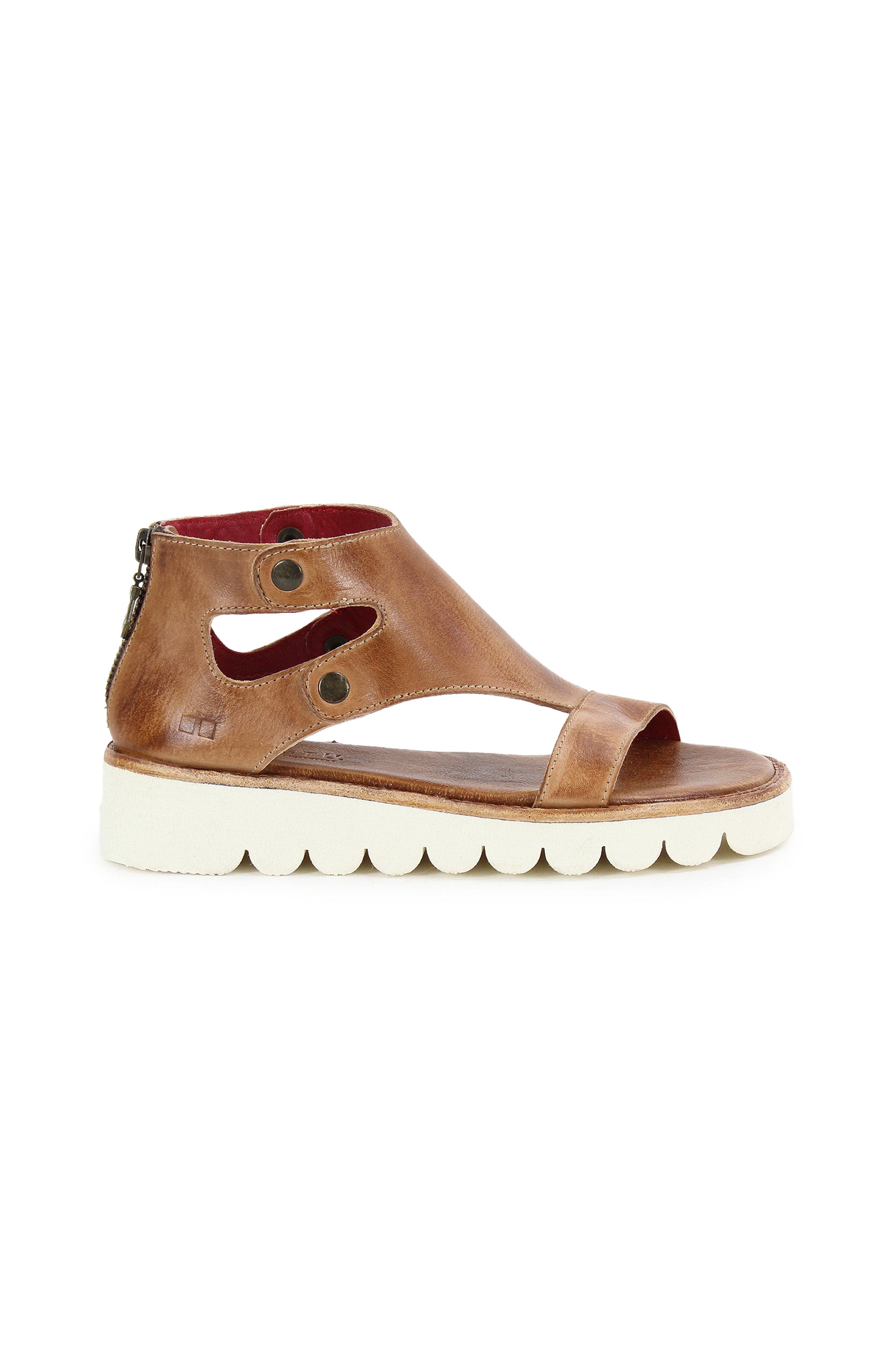 Bed Stu Soni II Platform Sandal, Alternate, color, Tan Rustic