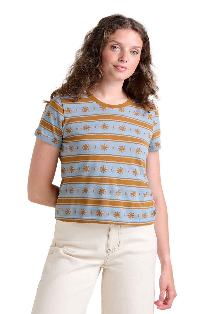 Toad & Co Women's Gremmie Short Sleeve Crew, Alternate, color, Weathered Blue