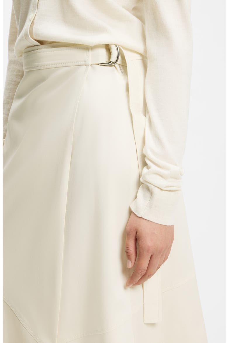 Vuleran Belted Stretch Cotton Midi Skirt, Alternate, color, LIGHT PUMICE