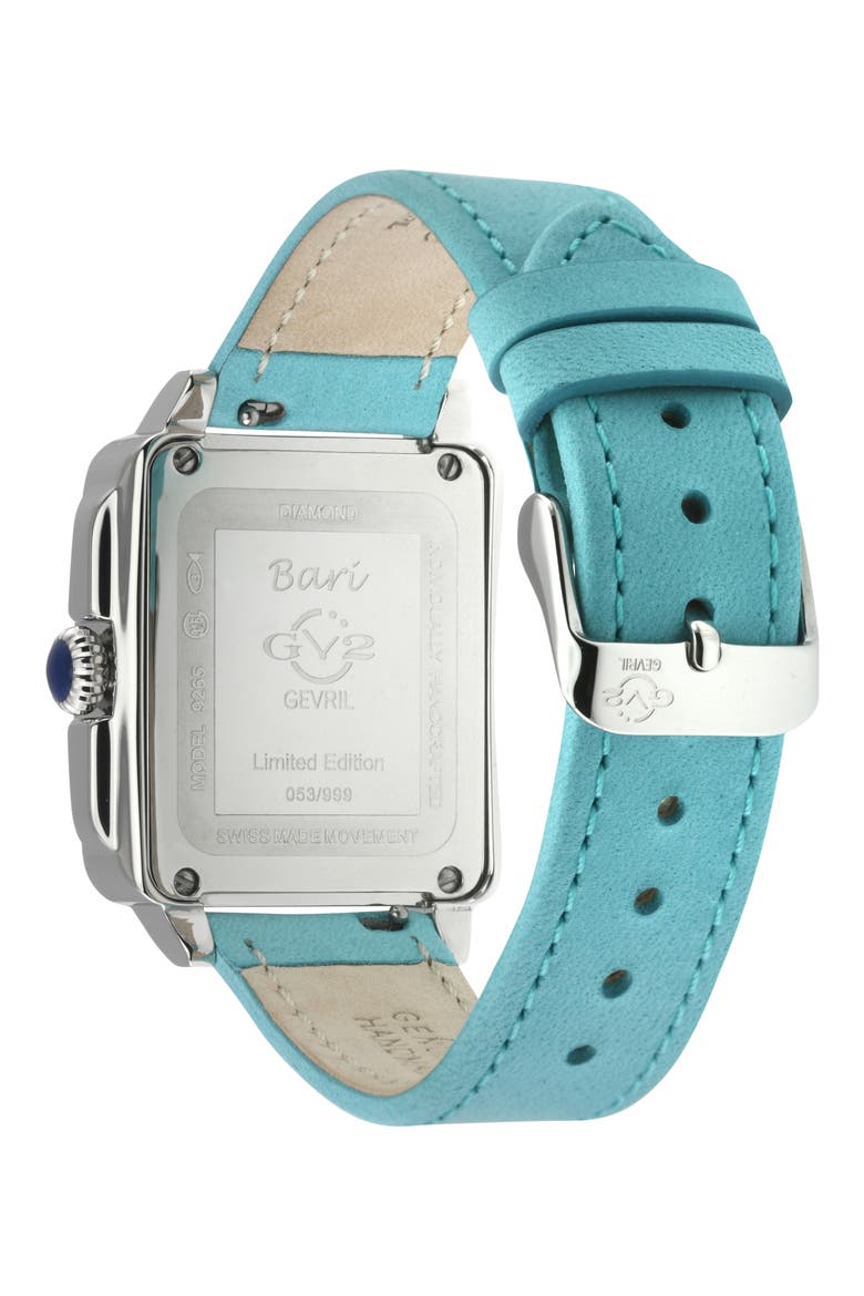 Bari Viva Mother-of-Pearl Dial Diamond Watch, 34mm - 0.02ct., Alternate, color, BLUE