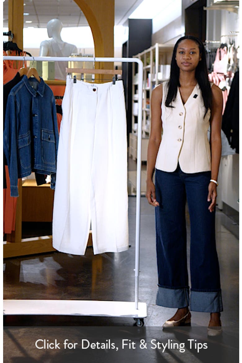 Elasticized Back Wide Leg Tailored Pants video