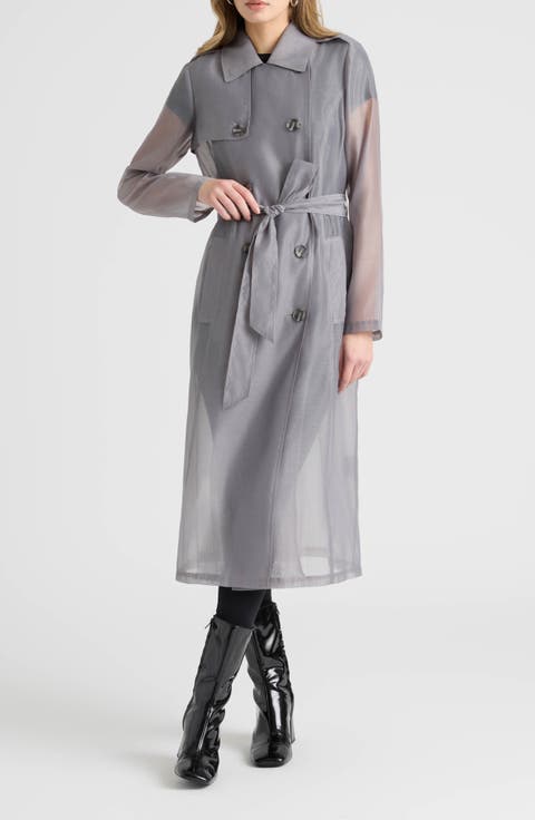 Sheer Trench Coat