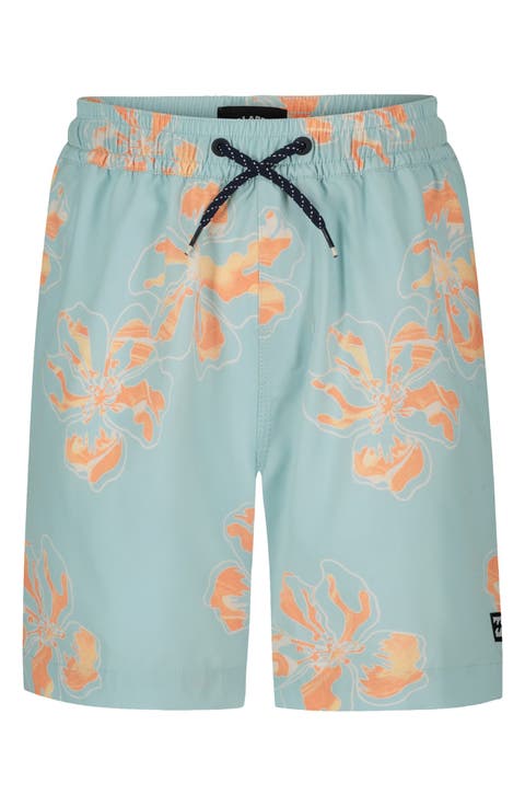 Kids' Sundays Layback Water Repellent Swim Trunks (Little Kid)