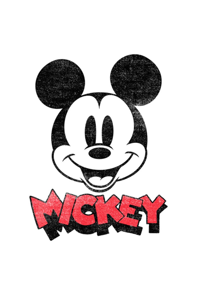 Women's Mickey & Friends Mickey Mouse Retro Headshot  Graphic T-Shirt, Alternate, color, White