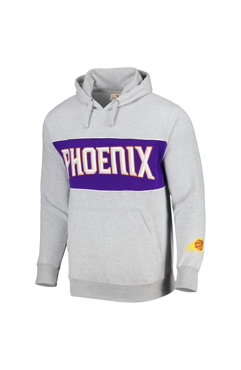 FANATICS Men's Fanatics Branded Heather Gray Phoenix Suns Wordmark French Terry Pullover Hoodie, Alternate, color, Heather Gray