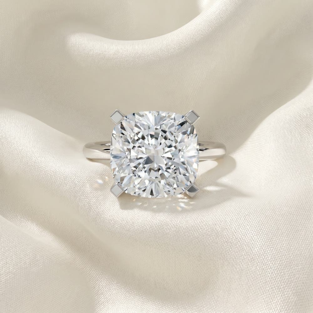 Женские аксессуары Bliss Diamond Certified 7Ct Cushion Diamond Engagement Ring 14k Gold Lab Grown — фото 7
