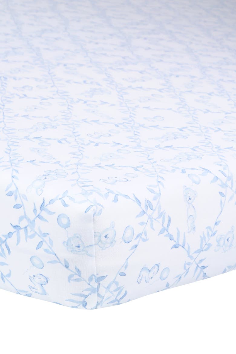Blue Bears Trellace Crib Sheets - Baby, Main, color, Blue