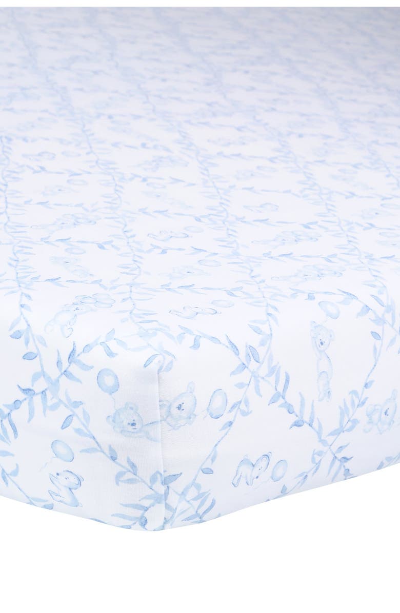 Nellapima Blue Bears Trellace Crib Sheets - Baby, Main, color, Blue