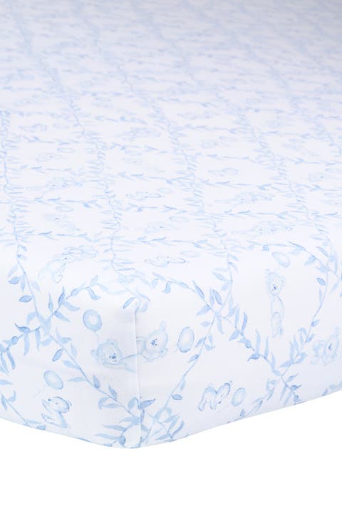 Blue Bears Trellace Crib Sheets - Baby