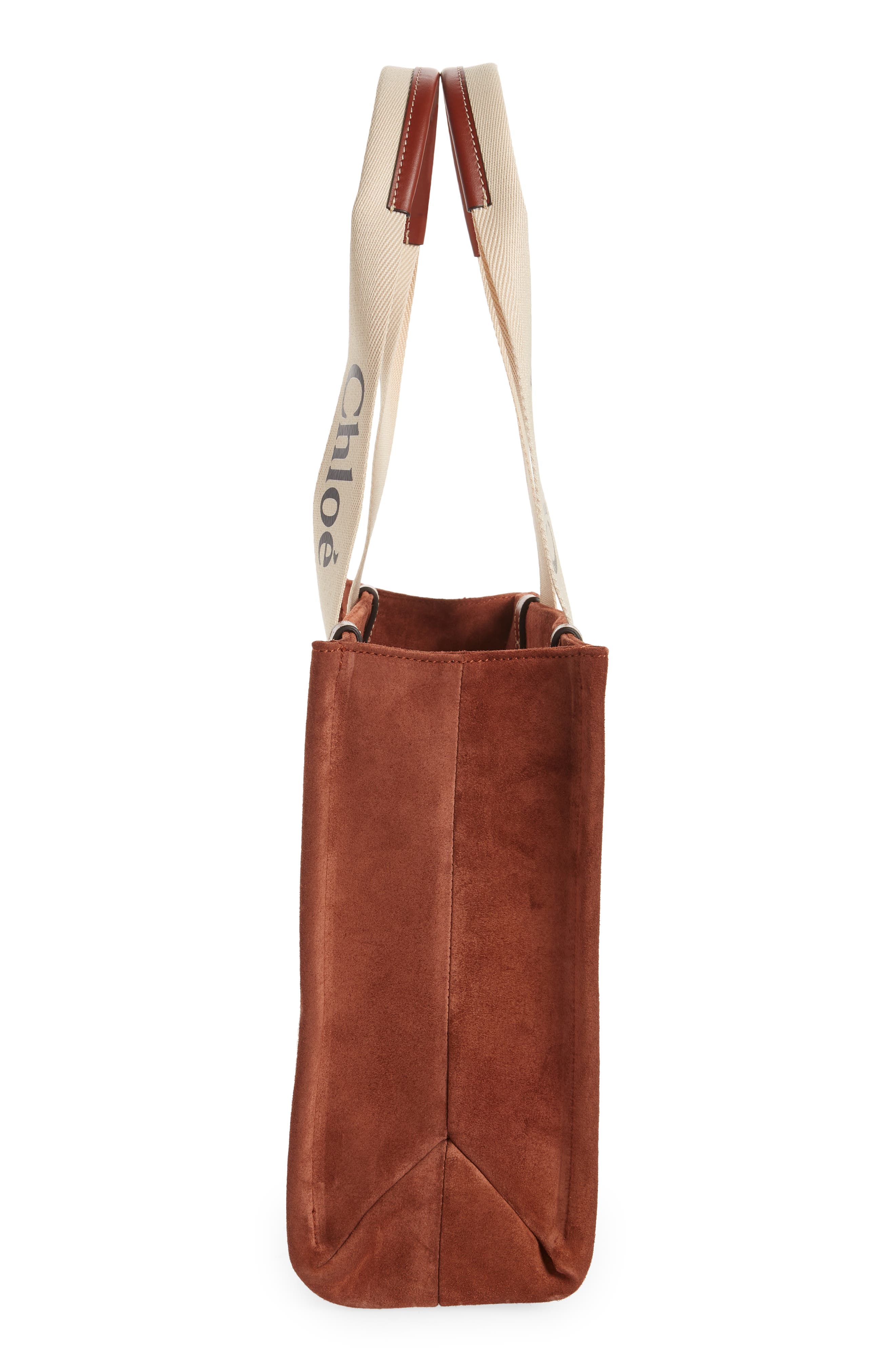 Chloé Medium Woody Suede Tote, Alternate, color, 