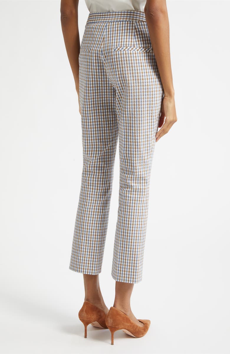 Veronica Beard Arte Check Pants, Alternate, color, Acorn Multi