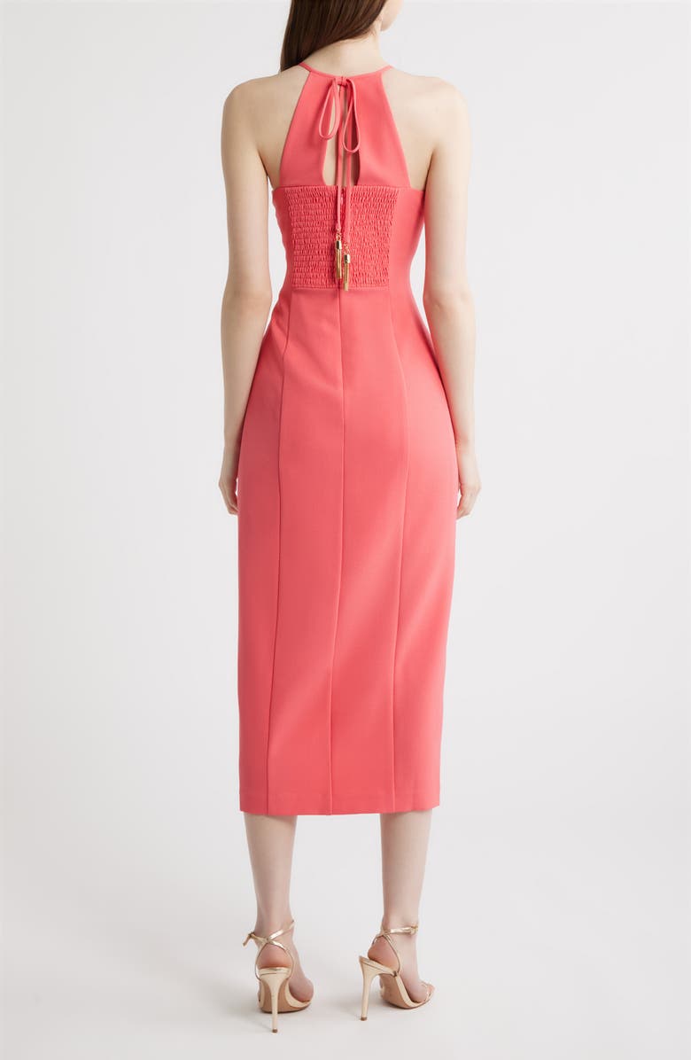 Vince Camuto Ruched Stretch Crepe Gown, Alternate, color, 