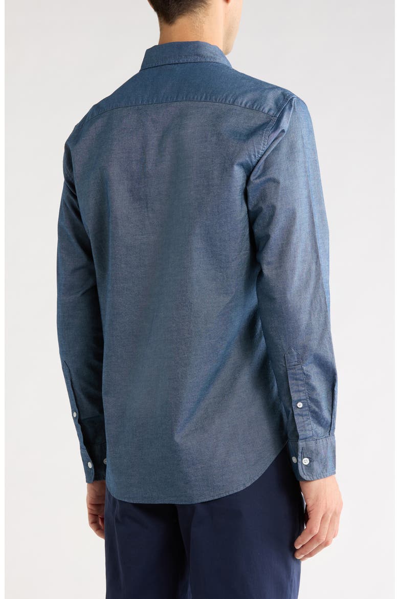 Slim Fit Oxford Stretch Cotton Button-Down Shirt, Alternate, color, SOLID OXFORD C94