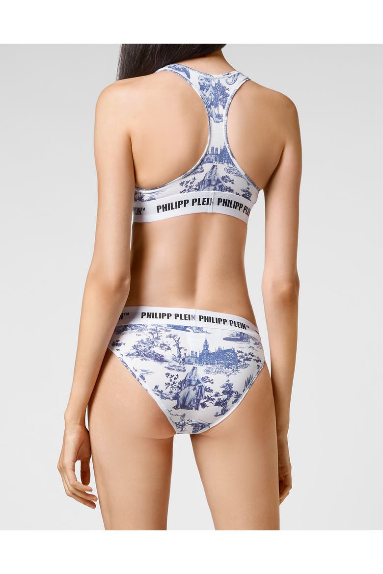 Bra En Plein Air Women, Alternate, color, white/darkblue
