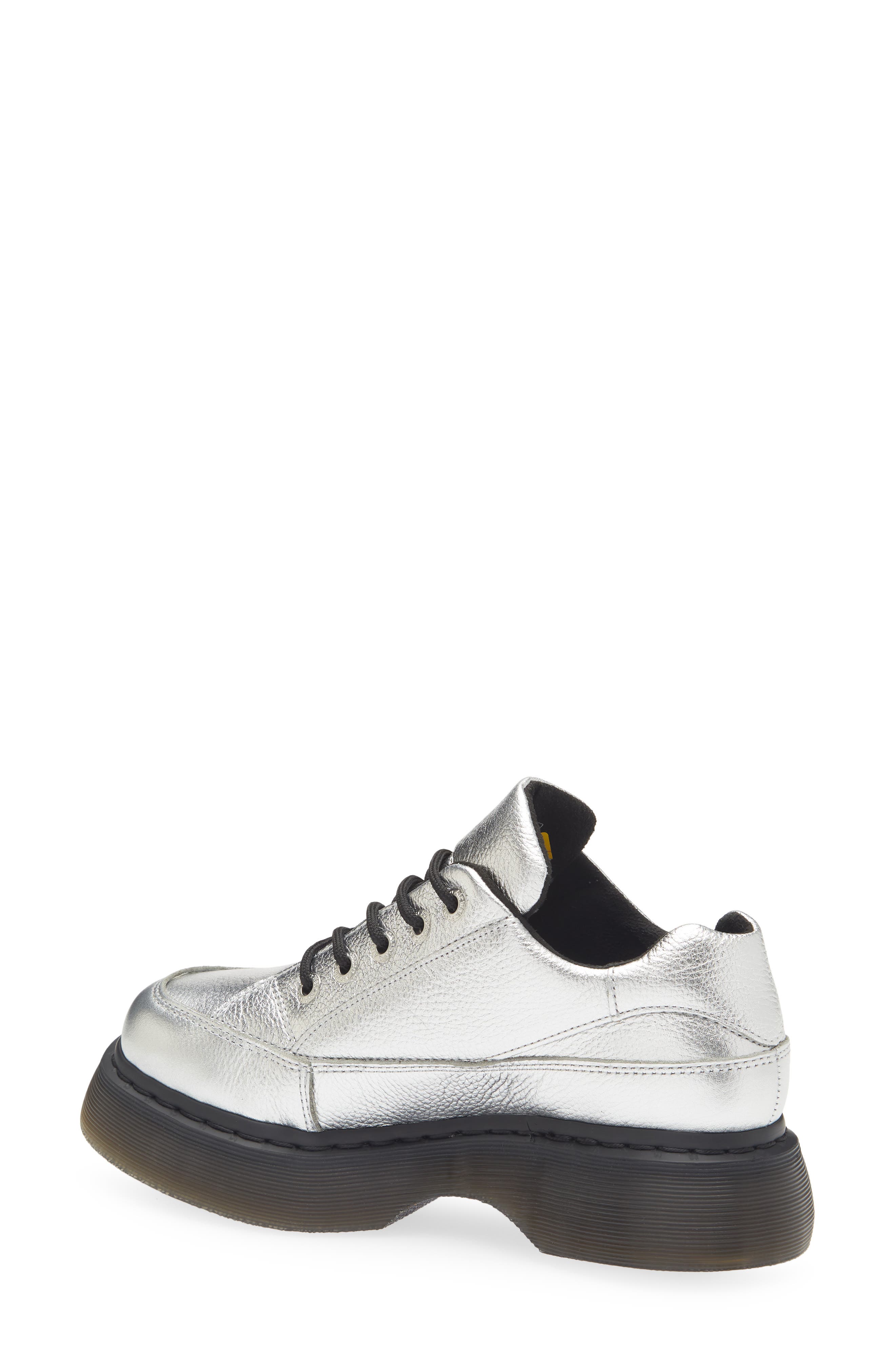 Dr. Martens Buzz 5i Mixed Media Platform Sneaker, Alternate, color, Silver Metallic