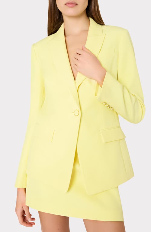Milly Avery Cady Blazer In Yellow