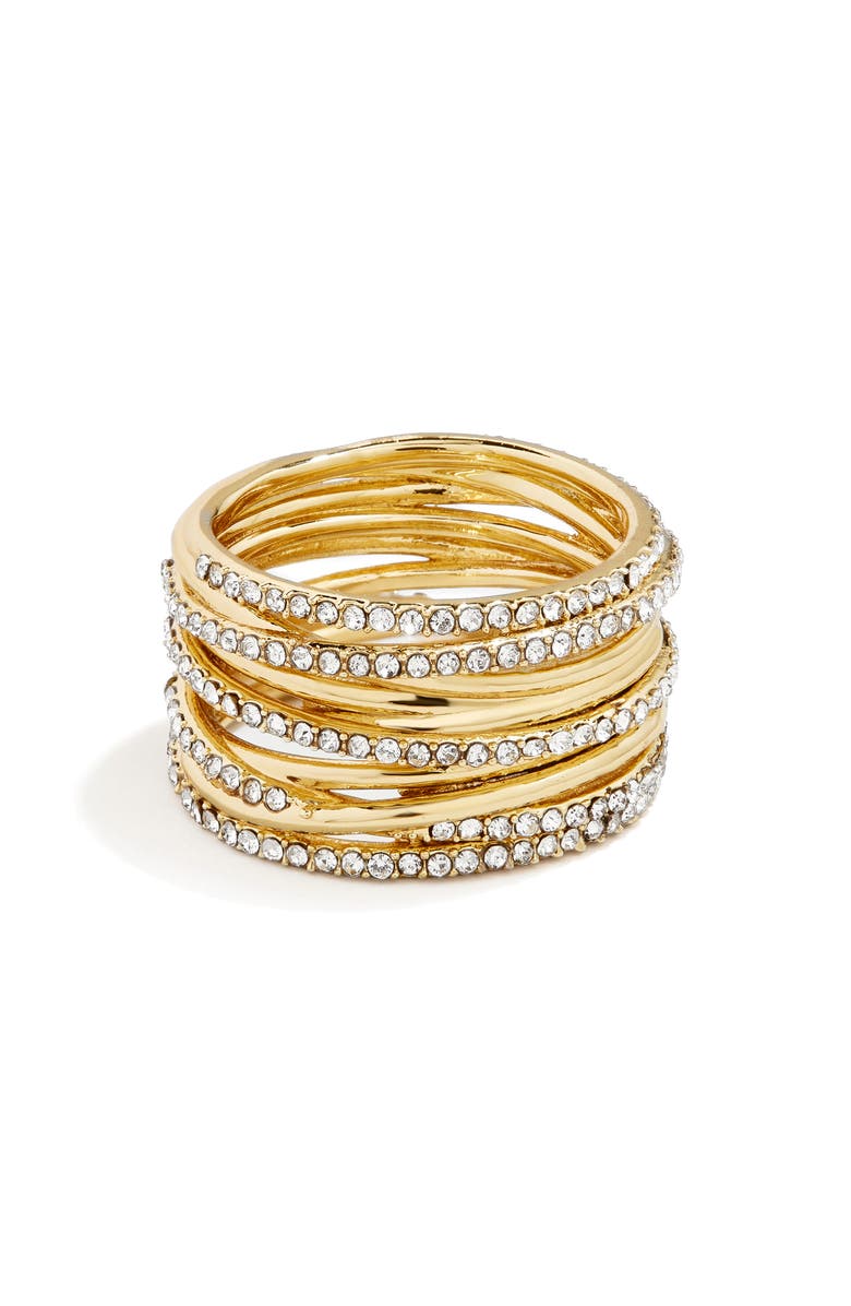 BaubleBar Jamila Crystal Multiband Ring, Main, color, 