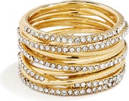 BaubleBar Jamila Crystal Multiband Ring