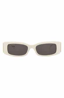 Balenciaga 56mm Novelty Rectangular Sunglasses