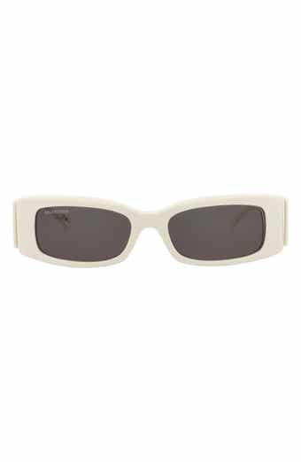 Balenciaga 56mm Novelty Rectangular Sunglasses