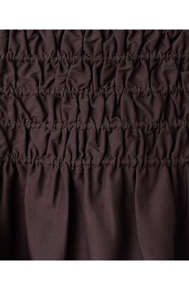 MANGO Shirred Waist Midi Skirt, Alternate, color, 