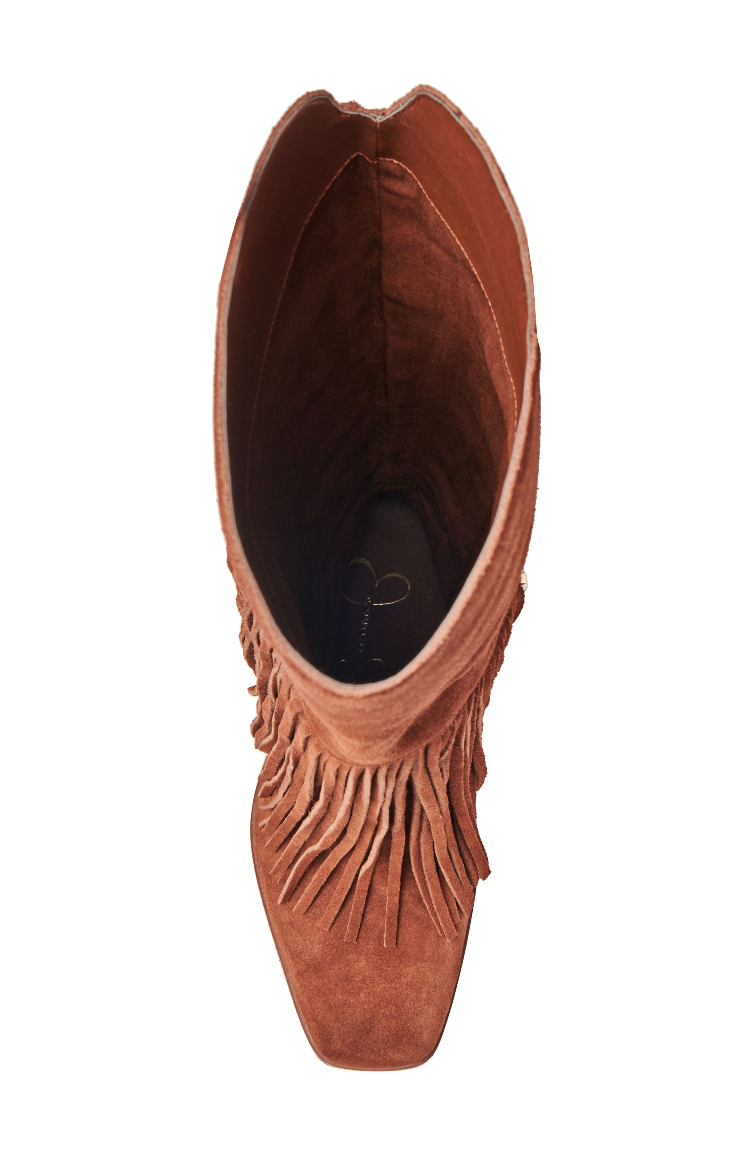 Asire Fringe Knee High Boot, Alternate, color, NUT