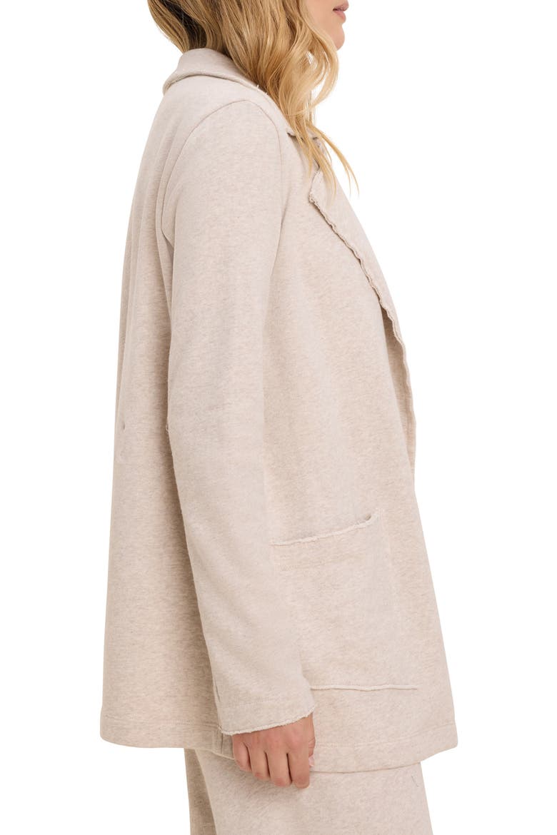 French Terry Daily Jacket, Alternate, color, OATMEAL