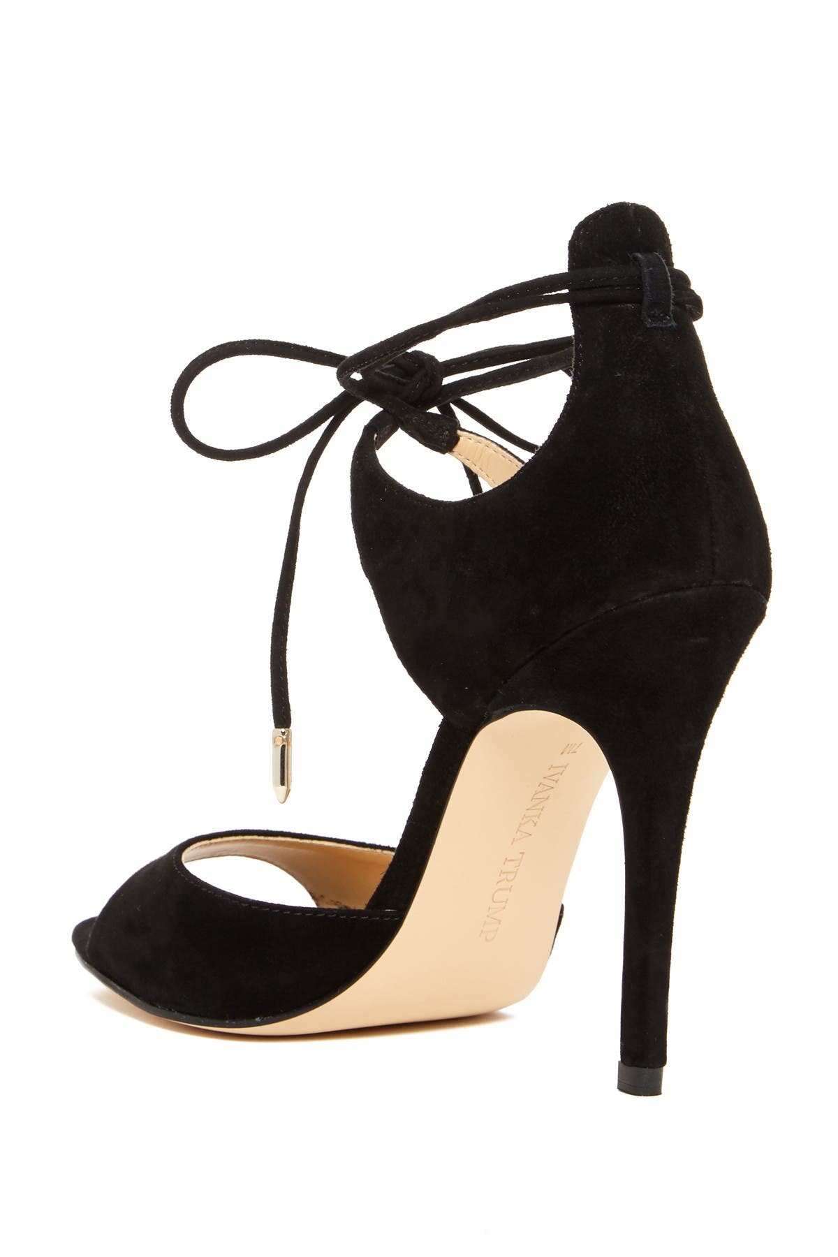 Ivanka Trump Holidae Ankle Tie Heeled Sandal, Alternate, color, 