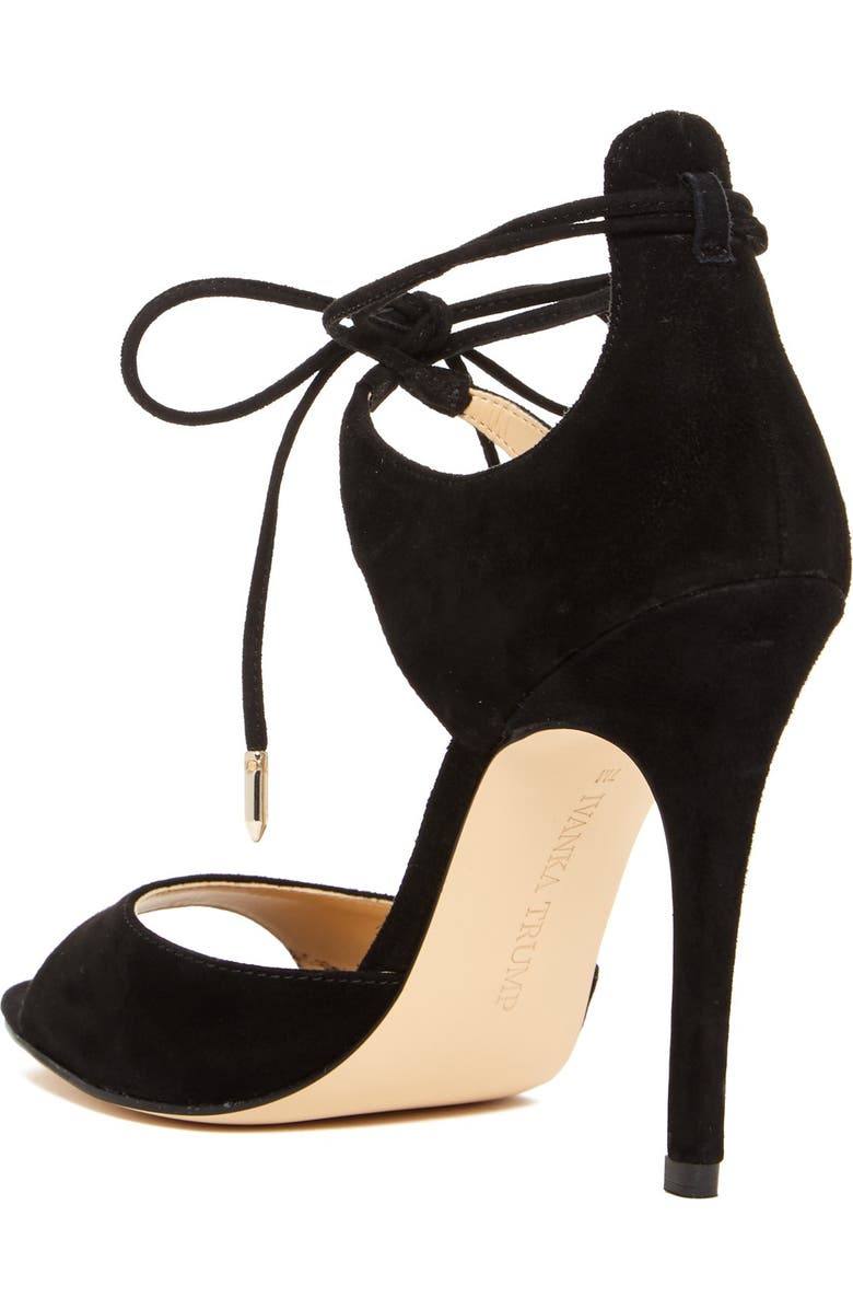 Ivanka Trump Holidae Ankle Tie Heeled Sandal, Alternate, color,