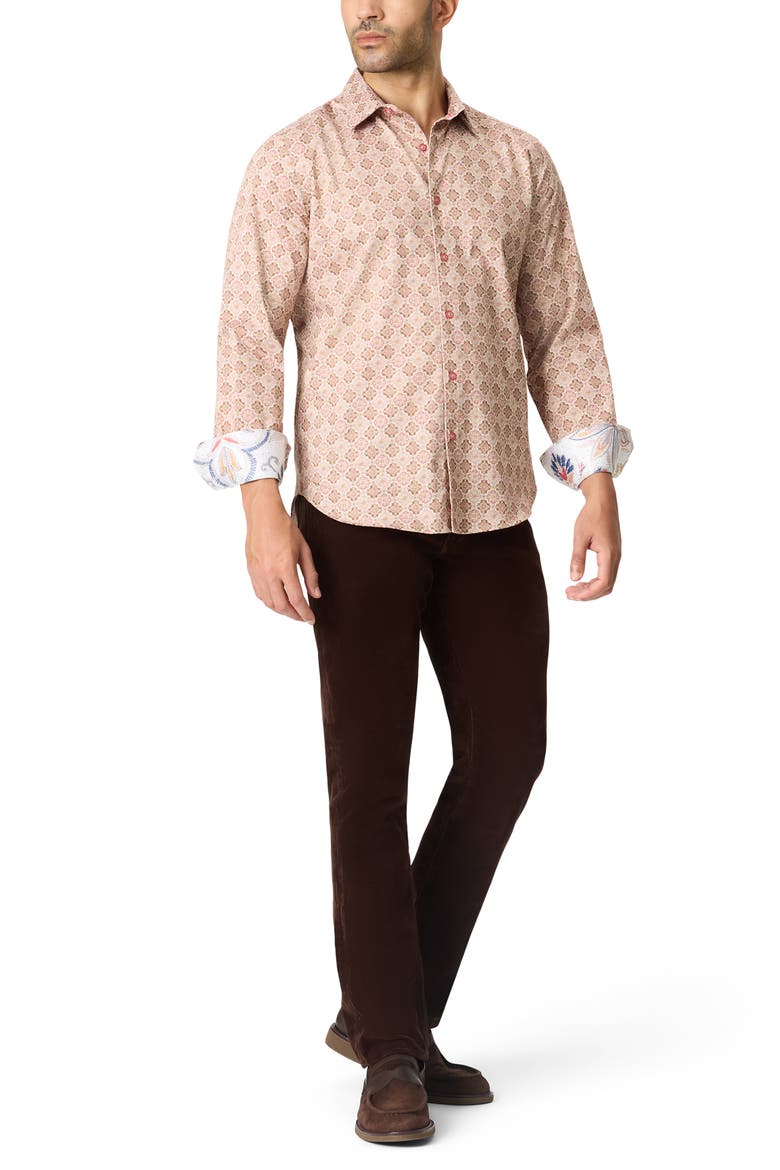 Freemont Long Sleeve Cotton Blend Shirt, Alternate, color, MULTI