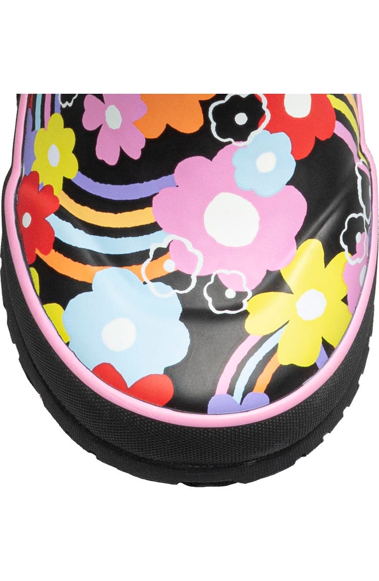 Bogs Kids' Rainbow Flower Rain Boot, Alternate, color,
