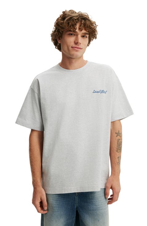 Men's Box Fit Text T-Shirt