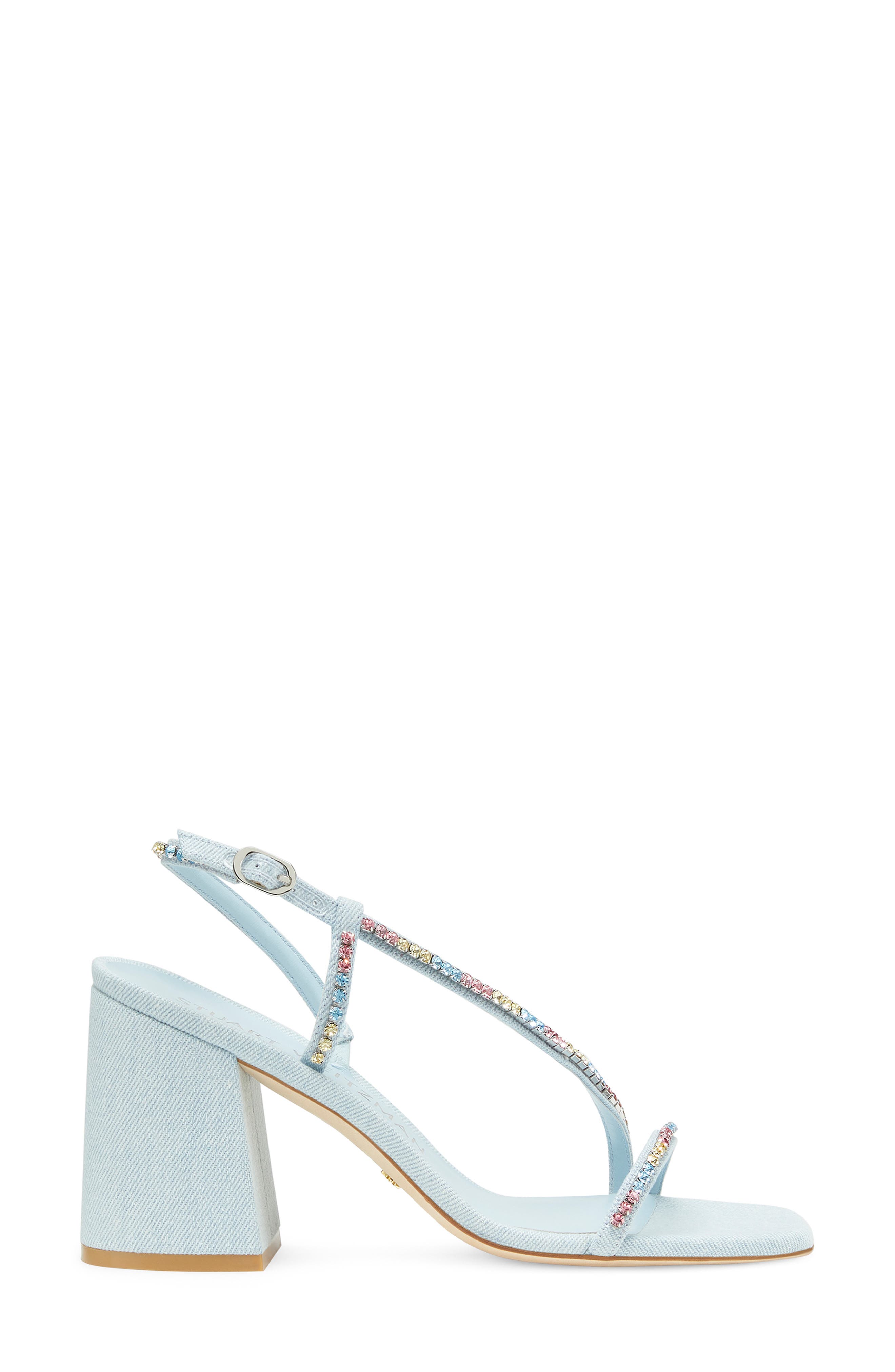 Soiree Crystal 85 Block Sandal, Alternate, color, LIGHT BLUE/ MULTI