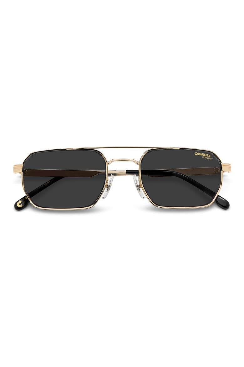 389/S 54mm Gradient Rectangular Sunglasses, Alternate, color, ROSE GOLD/ GREY