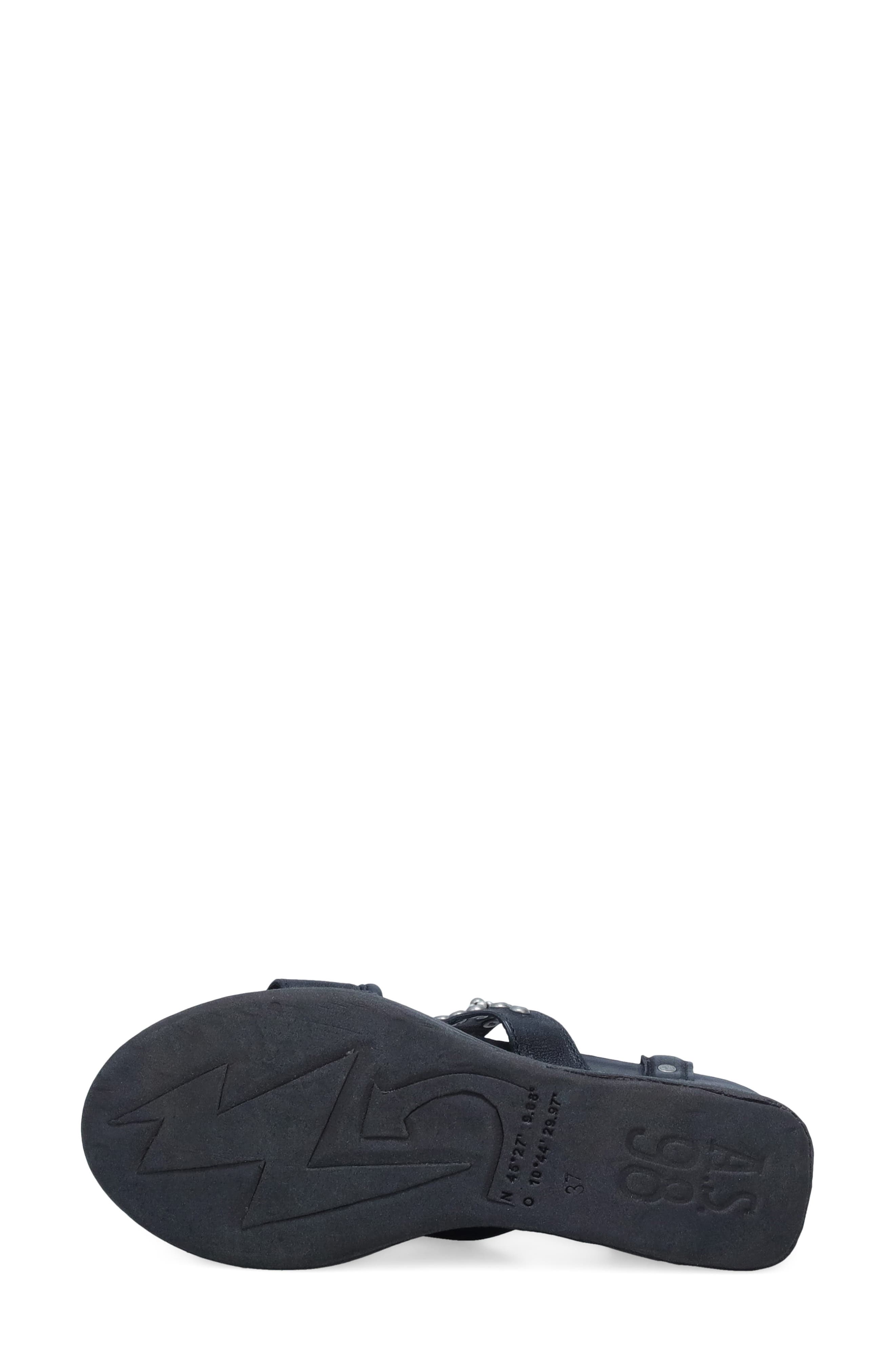 A.S.98 Lowman Platform Sandal, Alternate, color, Black