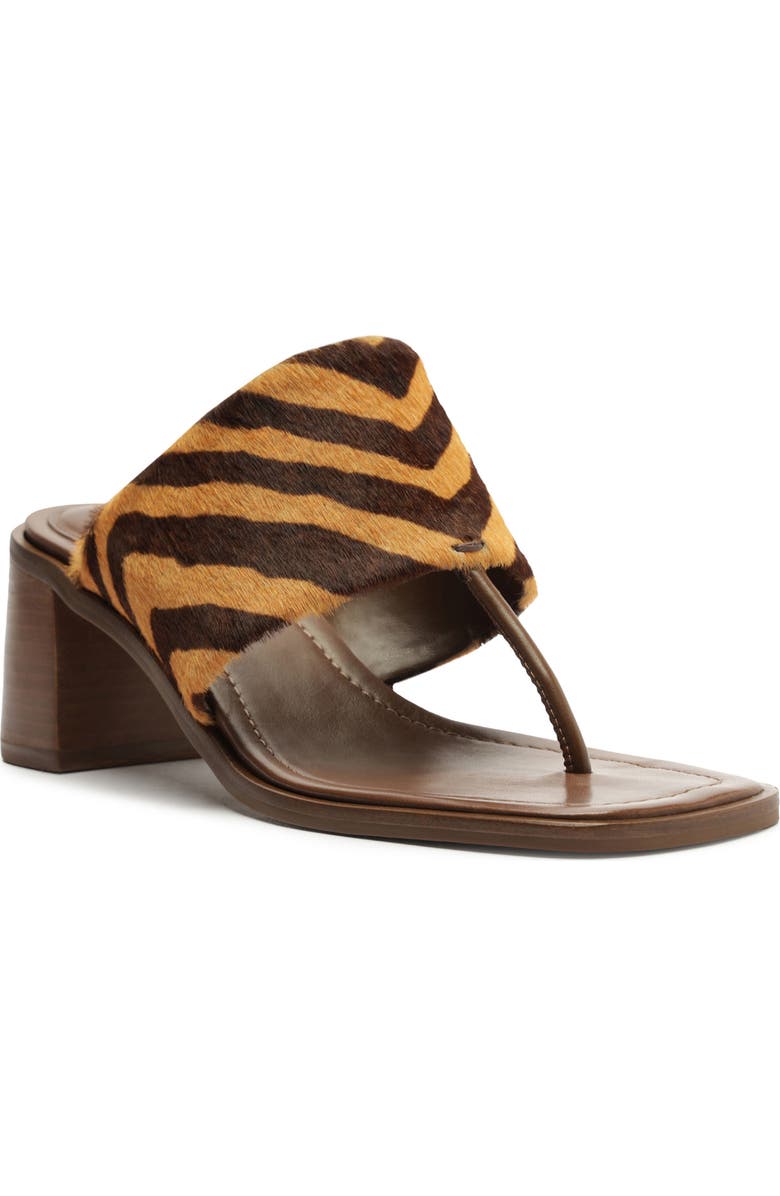 Schutz Martha Flip Flop, Main, color, Natural/ Pecan Brown