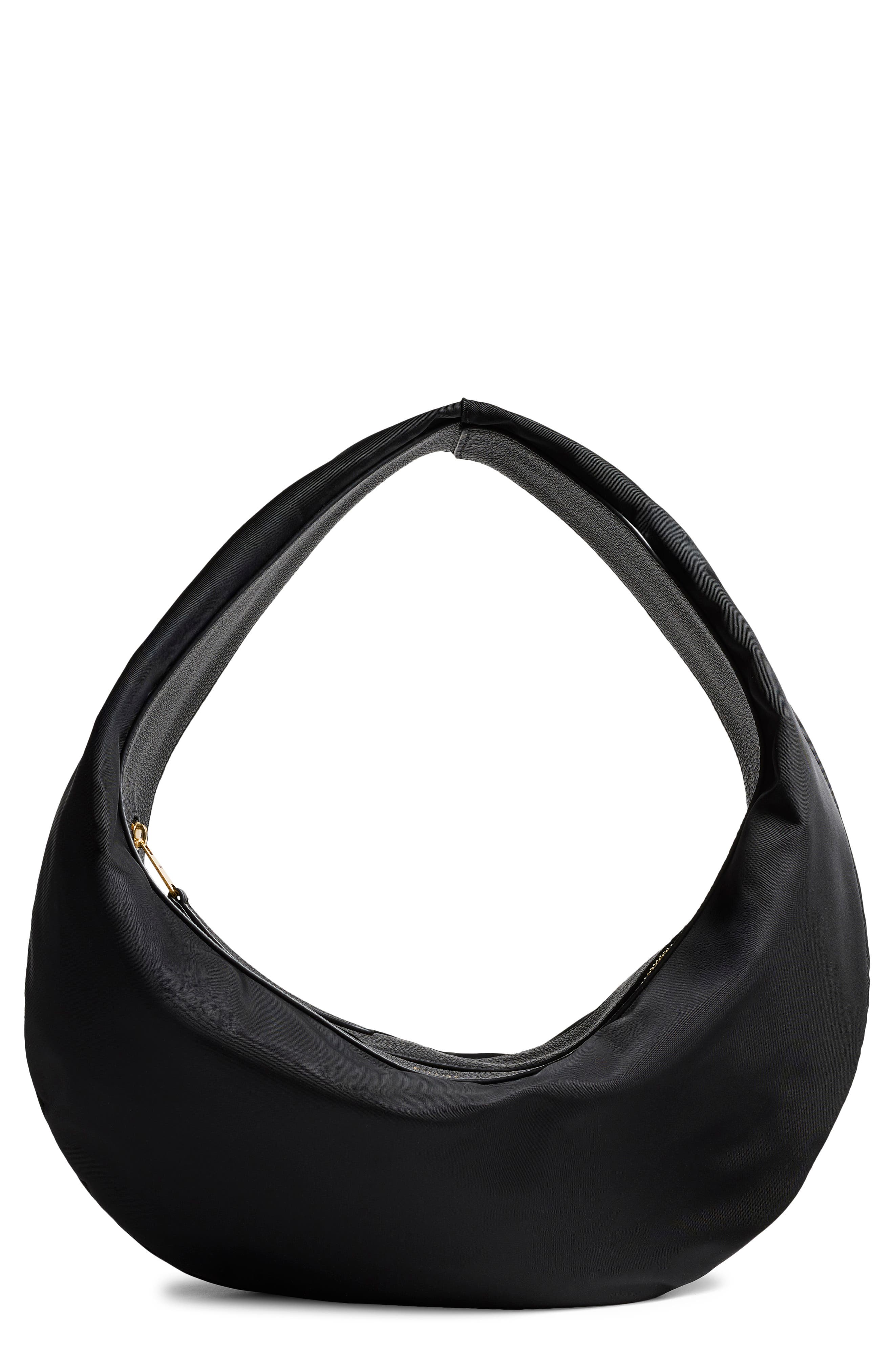 Khaite Medium Olivia Sport Hobo Bag, Main, color, Black