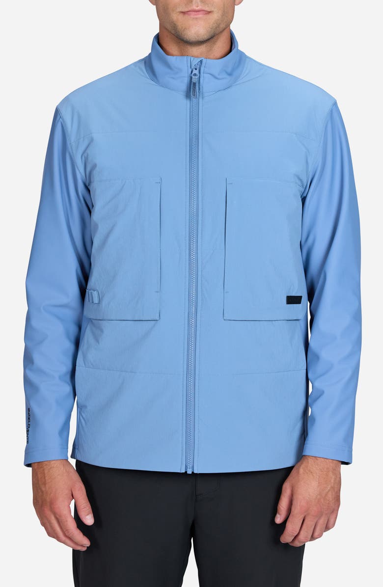 Bad Birdie Bad Elements Montage Golf Jacket, Main, color, Cornet Blue